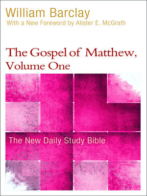 cover image of The Gospel of Matthew, Volume One